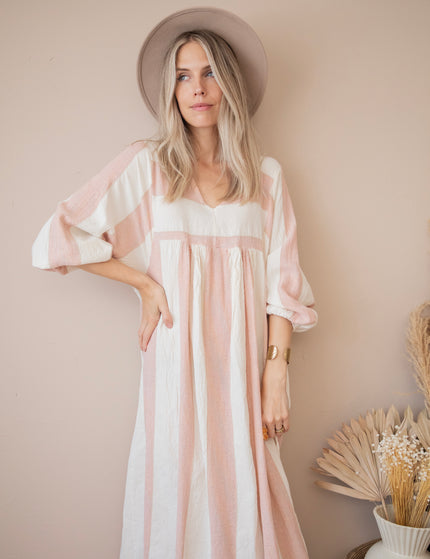 Striped Suky Old Pink - Maxi Dress 