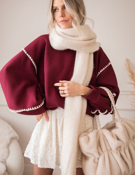 Snuggle Up Extra Burgundy - Sweater