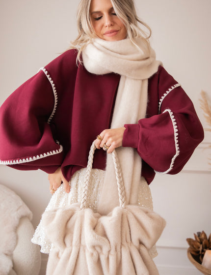 Snuggle Up Extra Burgundy - Sweater