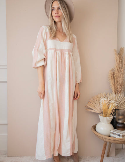 Striped Suky Old Pink - Maxi Dress 