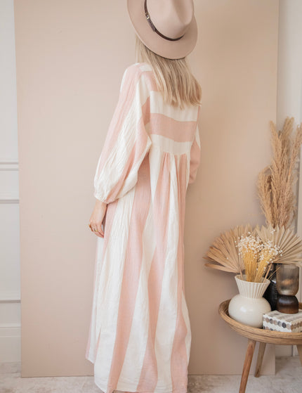 Striped Suky Old Pink - Maxi Dress 