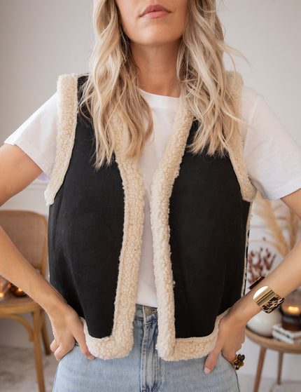 Toya Teddy Black - Jacket/Vest