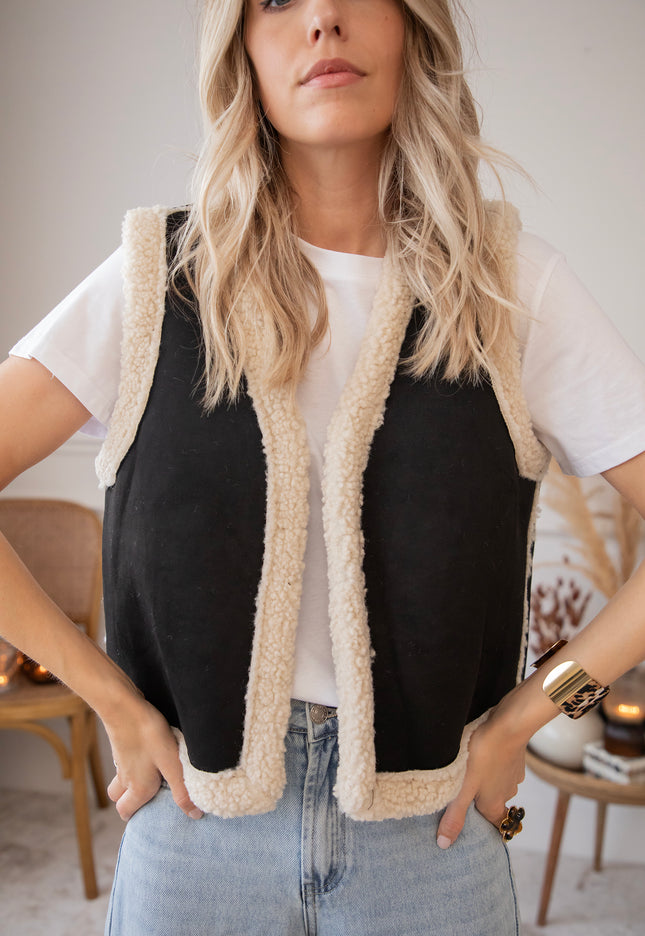 Toya Teddy Black - Jacket/Vest