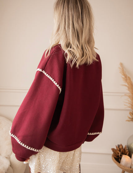 Snuggle Up Extra Burgundy - Sweater