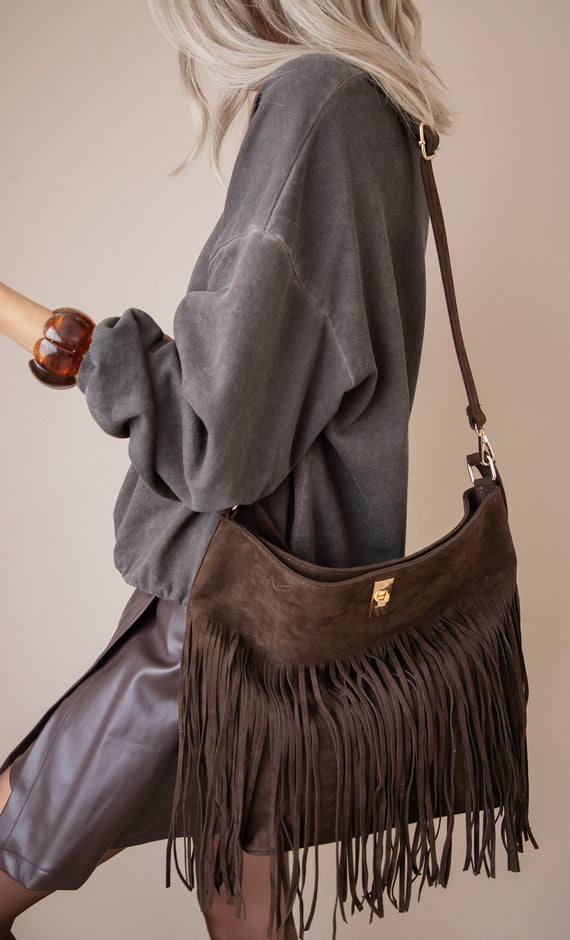 Handtasche - Fringe Soul - Dunkelbraun