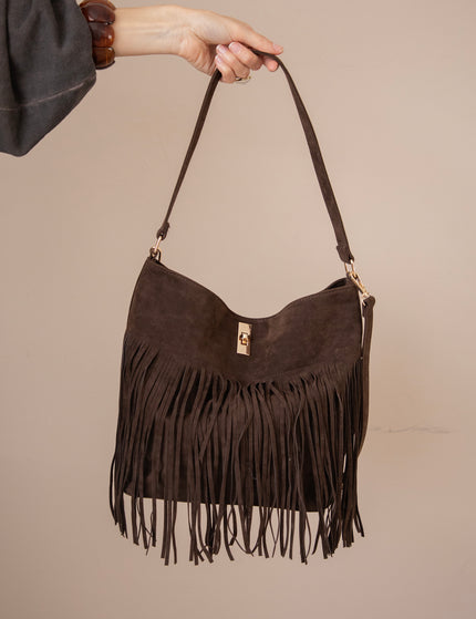 Fringe Soul Dark Brown - Handtas