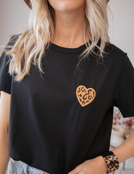 T-Shirt - Wild Beating Heart - Schwarz