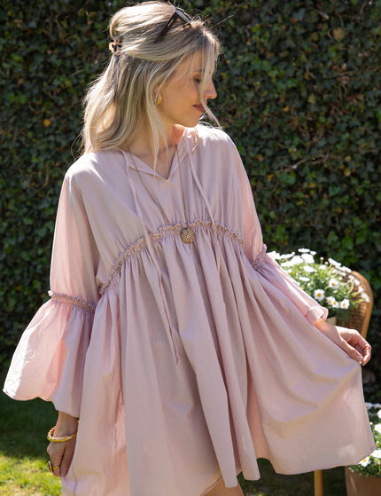 Feline Pleated Soft Pink - Dress