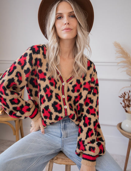 Wild & Soft Red - Cardigan