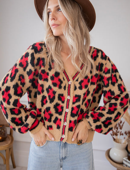 Wild & Soft Red - Cardigan