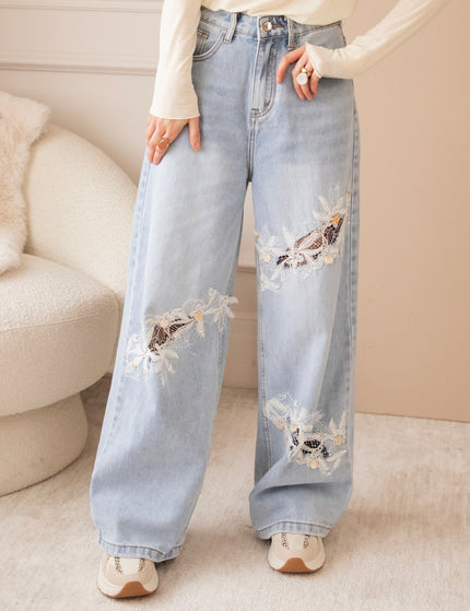 Delilah Lace Blue - Jeans