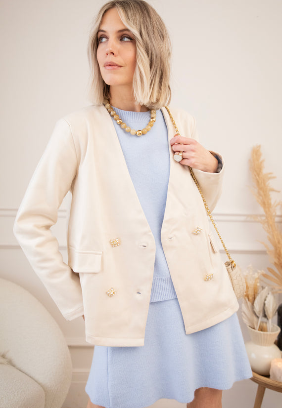 Ella Diamond Beige - Blazer