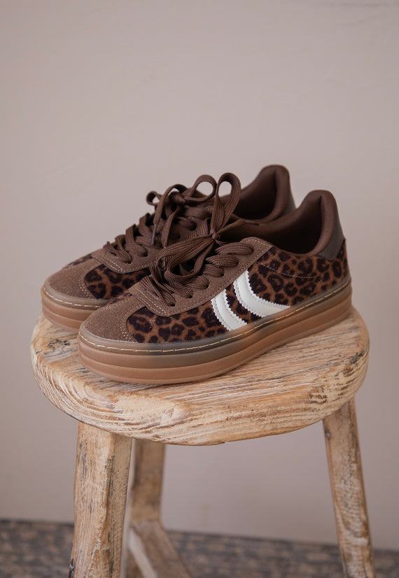 Chasing Dreams Leopard/White - Sneakers