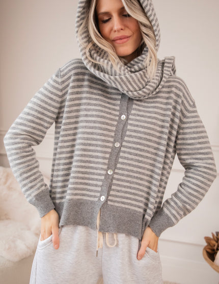 Woolly Stripes Grey - Sjaal