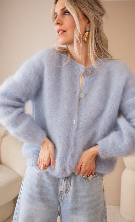 Softly Evy Soft Blue - Cardigan