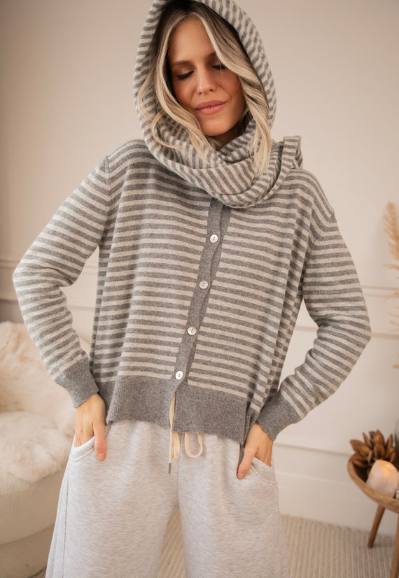 Woolly Stripes Grey - Vest