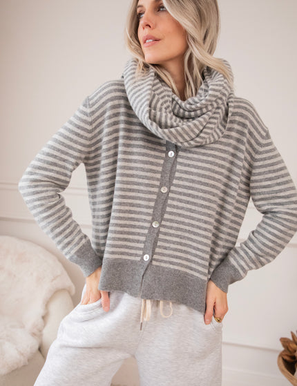 Woolly Stripes Grey - Sjaal