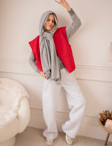 Strickjacke - Your Best Layer - Rot