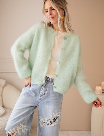 Strickjacke - Softly Evy - Mint