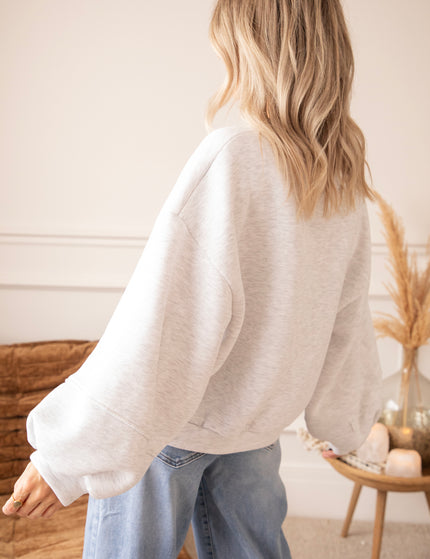 Snuggle Up Soft Grey - Sweater