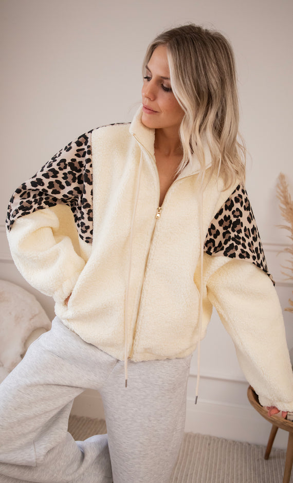 Jacke - Wild Teddy - Beige