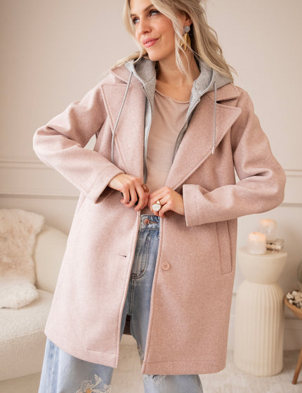 Classy Capuchon Pink - Coat