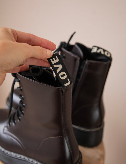 Chunky Love Dark Brown - Boots