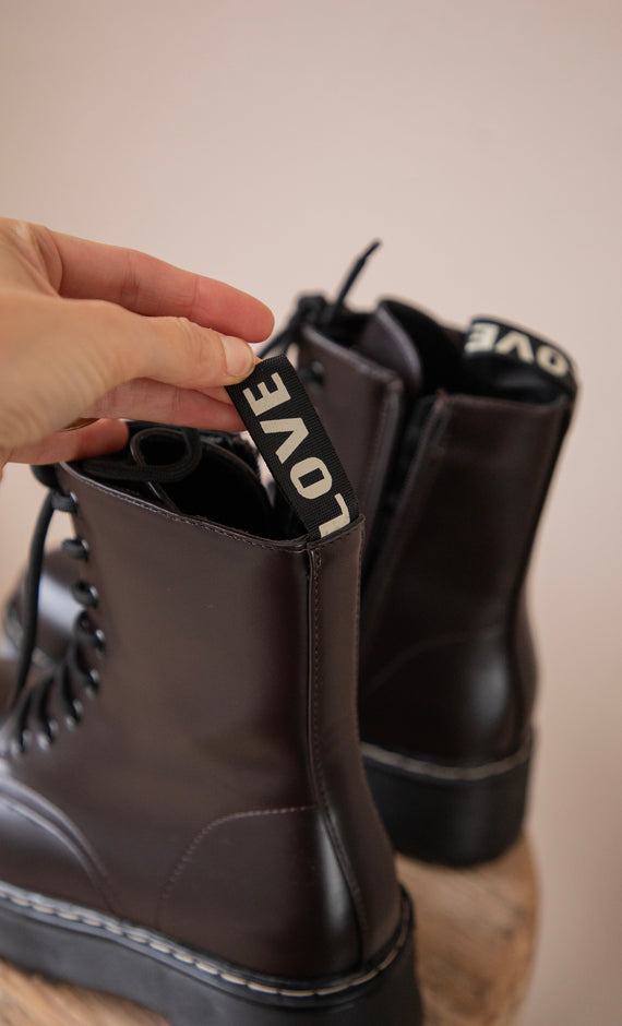 Stiefel - Chunky Love - Dunkelbraun