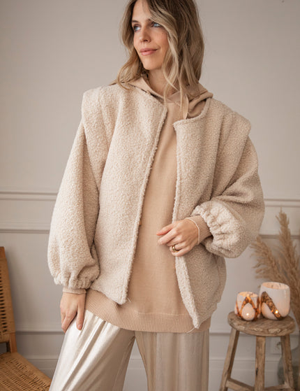 Kapuzenpullover - Beating Heart - Taupe