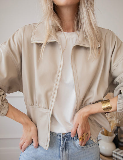 Love Leather Taupe - Jacket