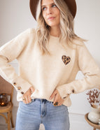 Pullover - Wild Hearted - Beige