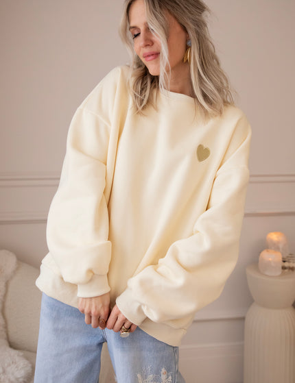 Pullover - Simplicity Beating Heart - Hellgelb