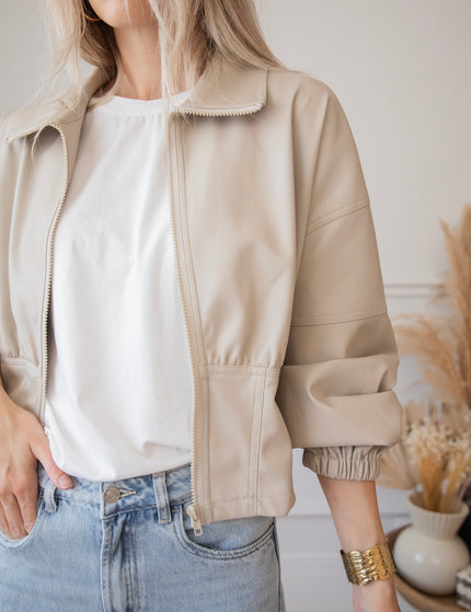 Love Leather Taupe - Jacket