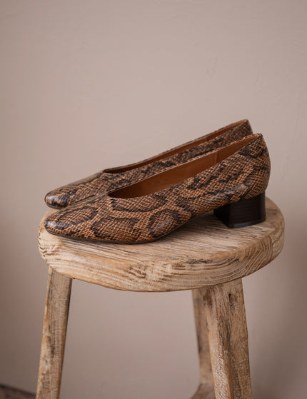 Snake Lady  Brown - Heels