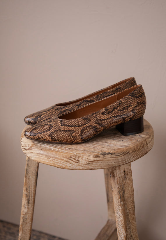 Snake Lady  Brown - Heels