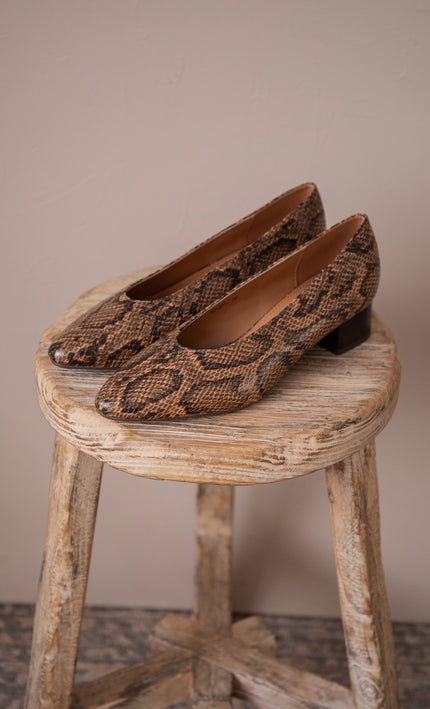 Snake Lady  Brown - Heels