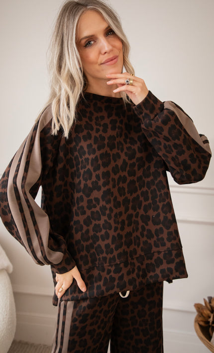 Ady Leopard Brown - Sweater