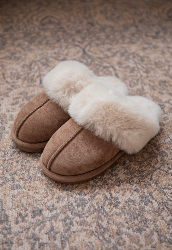 Fur-Ever Yours Brown - Slippers