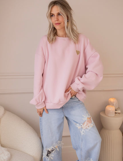 Pullover - Simplicity Beating Heart - Rosa