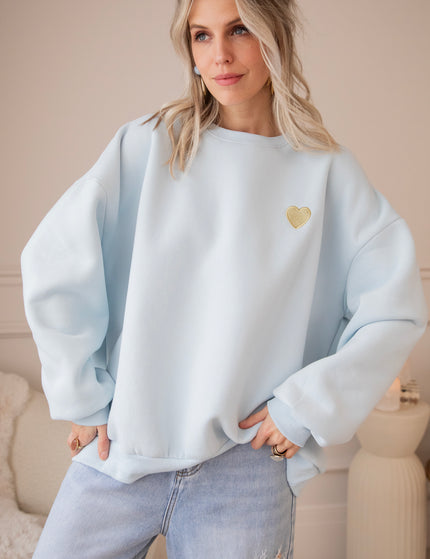 Simplicity Beating Heart Soft Blue - Sweater