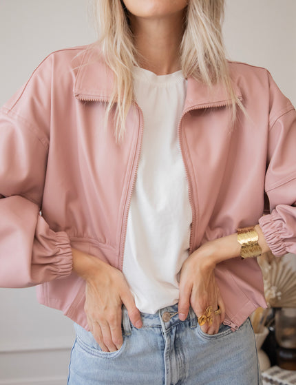 Jacke - Love Leather - Pink