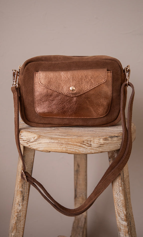 Handtasche - Suède Charm - Karamell