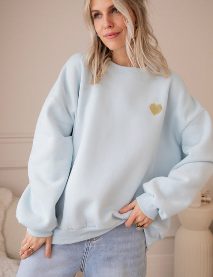 Simplicity Beating Heart Soft Blue - Sweater
