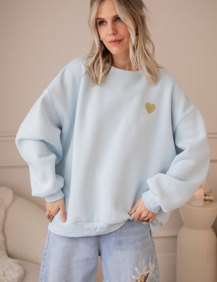 Simplicity Beating Heart Soft Blue - Sweater