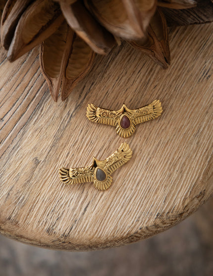 The Eagle Eye Gold/Grey - Broche