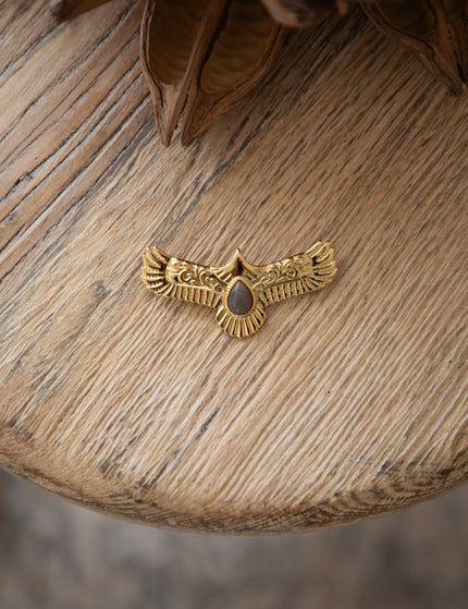 The Eagle Eye Gold/Grey - Broche