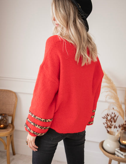 Lea Leo Red - Sweater