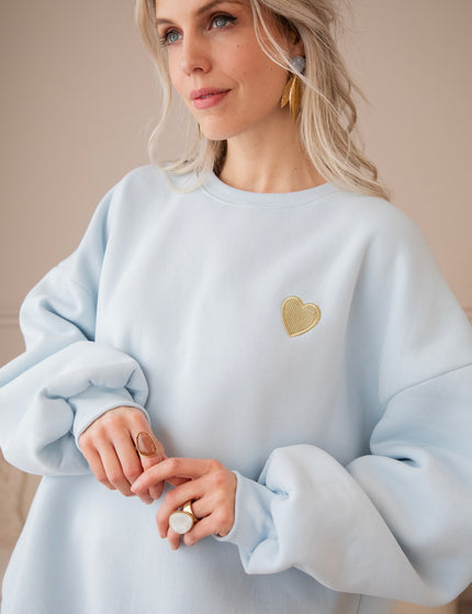 Simplicity Beating Heart Soft Blue - Sweater