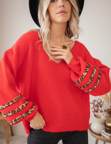 Lea Leo Red - Sweater