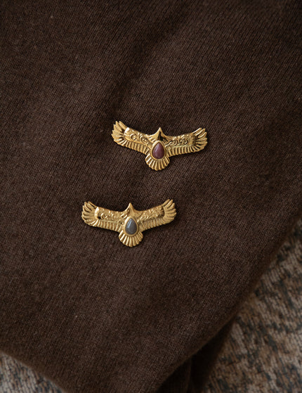 The Eagle Eye Gold/Grey - Broche